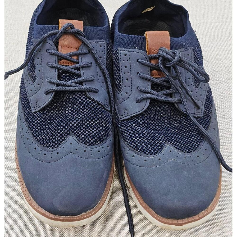 Joomra Hybrid Brogue Sneaker Navy Blue Breathable Mesh‎ Urban Style Mens 45